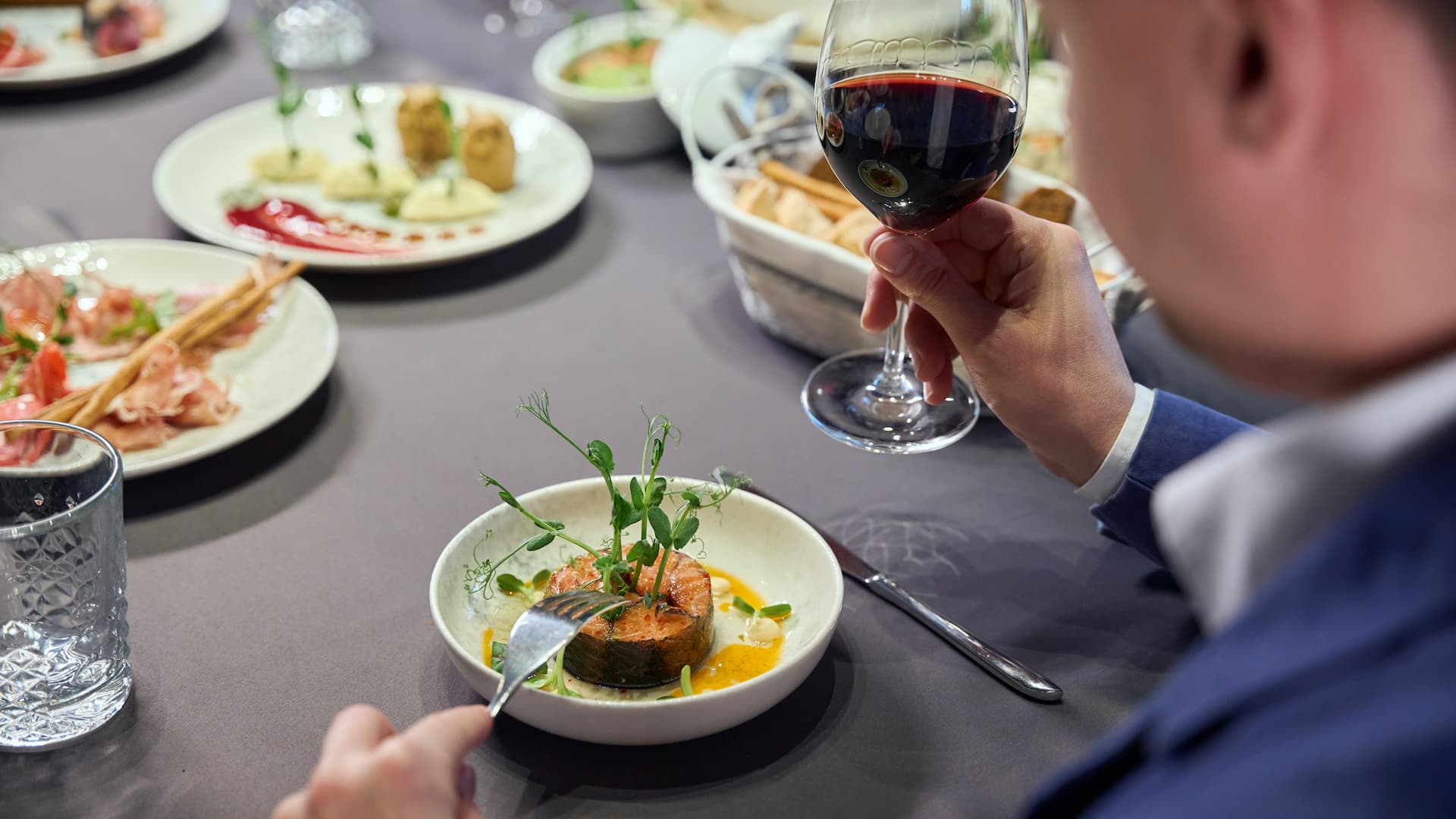 Fine Dining with Red Wine